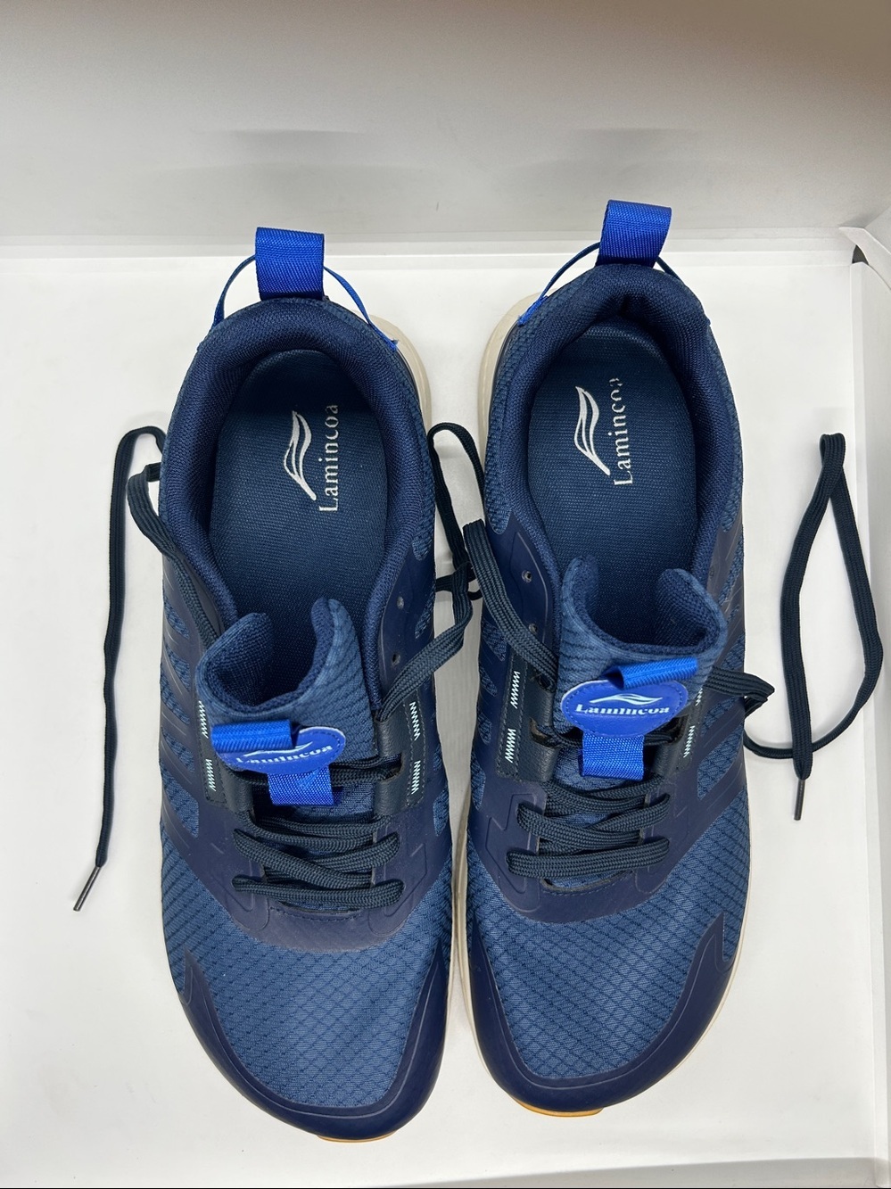 Lamincoa Blue Wide Men's Sneakers Hiking Walking Lightweight Breathable Shoe... - Picture 5 of 12